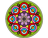 Dibujo Mandala 35 pintado por Leilon