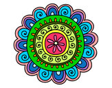 Dibujo Mandala alegre pintado por Leilon