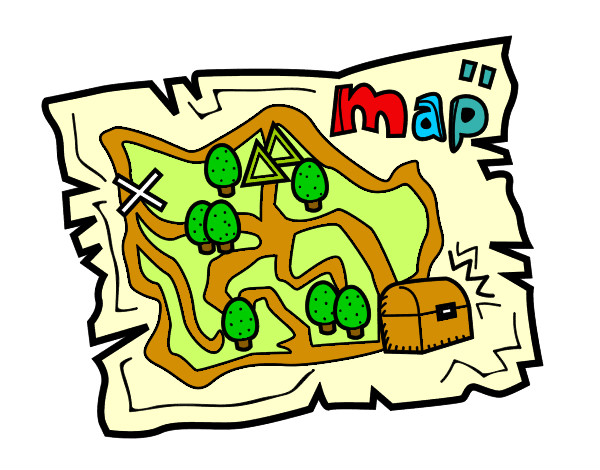 Dibujo Mapa del tesoro pintado por 2006magui