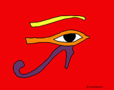 Dibujo Ojo Horus pintado por DEMIAN4