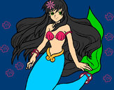 Dibujo Sirena pintado por nsmn