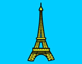 Dibujo Torre Eiffel pintado por amalia