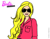 Dibujo Barbie con gafas de sol pintado por lola2222