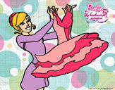 Dibujo Barbie y su vestido de ballet pintado por rstlg