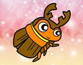 Dibujo Escarabajo pelotero pintado por marcbf