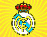 Dibujo Escudo del Real Madrid C.F. pintado por lorena8