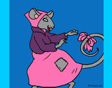 Dibujo La ratita presumida 7 pintado por mareax