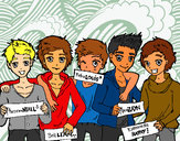 Dibujo Los chicos de One Direction pintado por Steffa1DLM