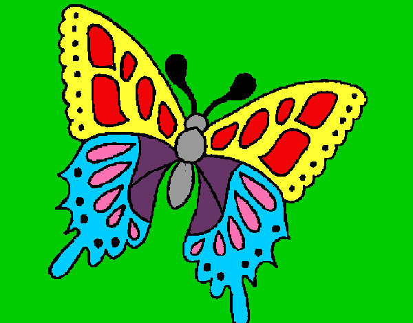 Dibujo Mariposa 2a pintado por kittylove