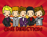 Dibujo One direction pintado por arhianne