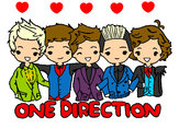 Dibujo One direction pintado por tyugygygyg