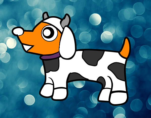 Dibujo Perro-vaca pintado por Esti8