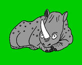 Dibujo Rinoceronte 1 pintado por kittylove