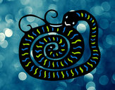 Dibujo Signo de la serpiente pintado por aylucampro