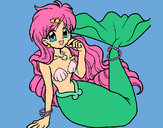 Dibujo Sirena 1 pintado por MaryLou