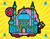 Dibujo Taj Mahal pintado por carito14