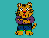 Dibujo Tigre vestido pintado por kittylove
