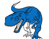 Dibujo Tiranosaurio Rex enfadado pintado por rubi123