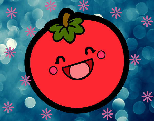 Dibujo Tomate sonriente pintado por AgosSwag