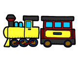 Dibujo Tren alegre pintado por facundox