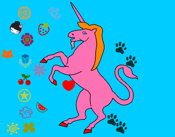 Dibujo Unicornio 1 pintado por mariamerin