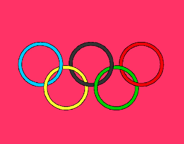 Dibujo Anillas de los juegos olimpícos pintado por mawi