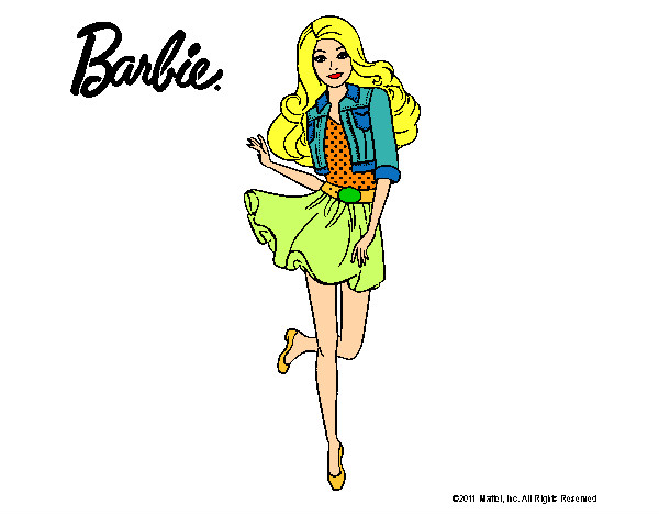 Dibujo Barbie informal pintado por emily-mia