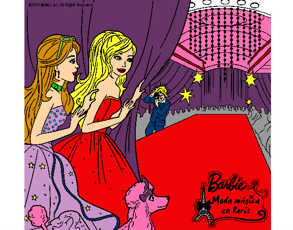 Dibujo Barbie, nerviosa por desfilar pintado por kittylove