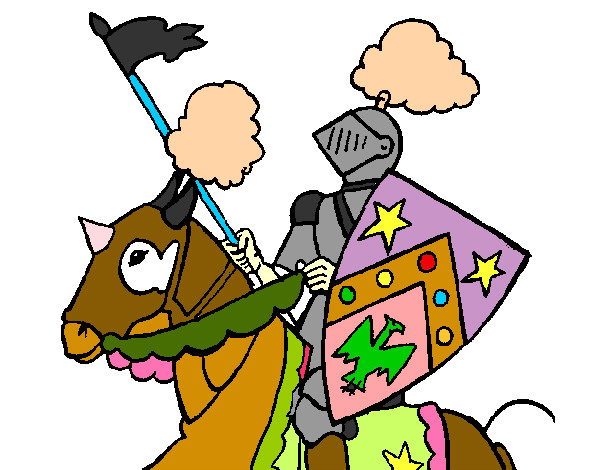 Dibujo Caballero a caballo 1 pintado por OlimpiaBar