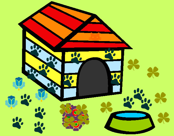 Dibujo Caseta para perros pintado por marta2703