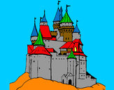 Dibujo Castillo medieval pintado por kittylove