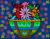 Dibujo Cesta de flores 11 pintado por kittylove