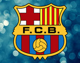 Dibujo Escudo del F.C. Barcelona pintado por zeus1974
