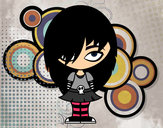 Dibujo Look Emo pintado por helena1123