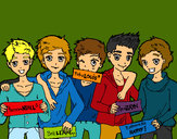 Dibujo Los chicos de One Direction pintado por AndyMungui