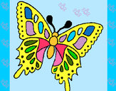 Dibujo Mariposa 2a pintado por Melisa