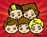 Dibujo One Direction 2 pintado por SUNSHINE