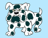 Dibujo Perro Bulldog pintado por queyla