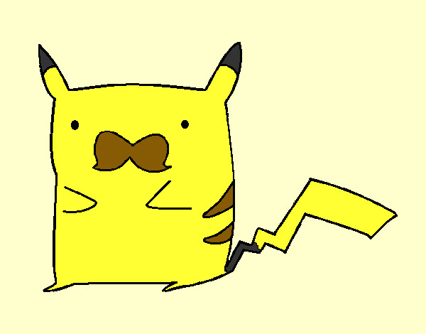 Pikachu con bigote