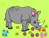 Dibujo Rinoceronte 3 pintado por samuelag