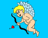 Dibujo Cupido con grandes alas pintado por amalia