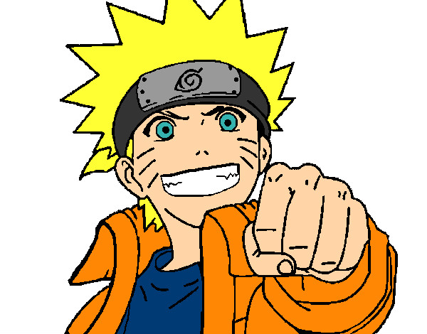 Dibujo Naruto alegre pintado por lailaaa