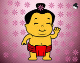 Dibujo Niño sumo pintado por MONYK1