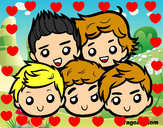 Dibujo One Direction 2 pintado por deniss3