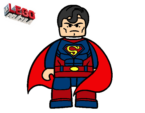 Dibujo Superman superheroe pintado por kyrito