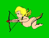 Dibujo Cupido volando pintado por miky67