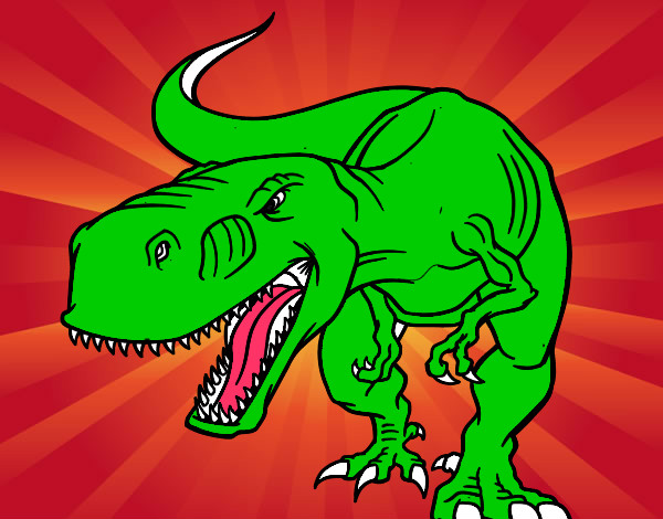 Dibujo Dinosaurio enfadado pintado por AlejandroJ