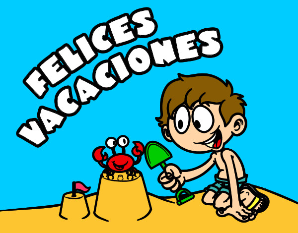 Dibujo Felices vacaciones pintado por Camila3210