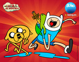 Dibujo Finn y Jake pintado por TheBeatles