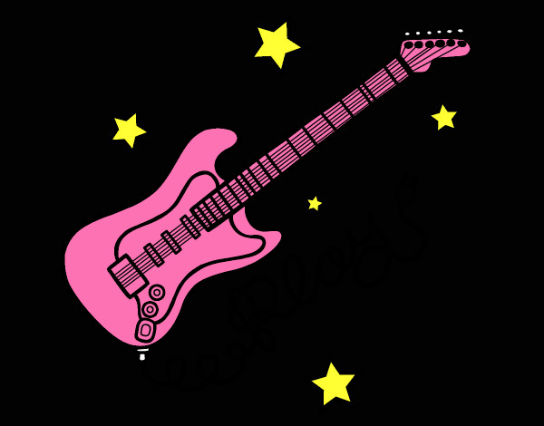 Guitarra y estrellas